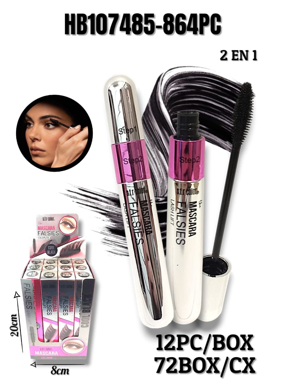 Máscara de Pestañas 2 en 1