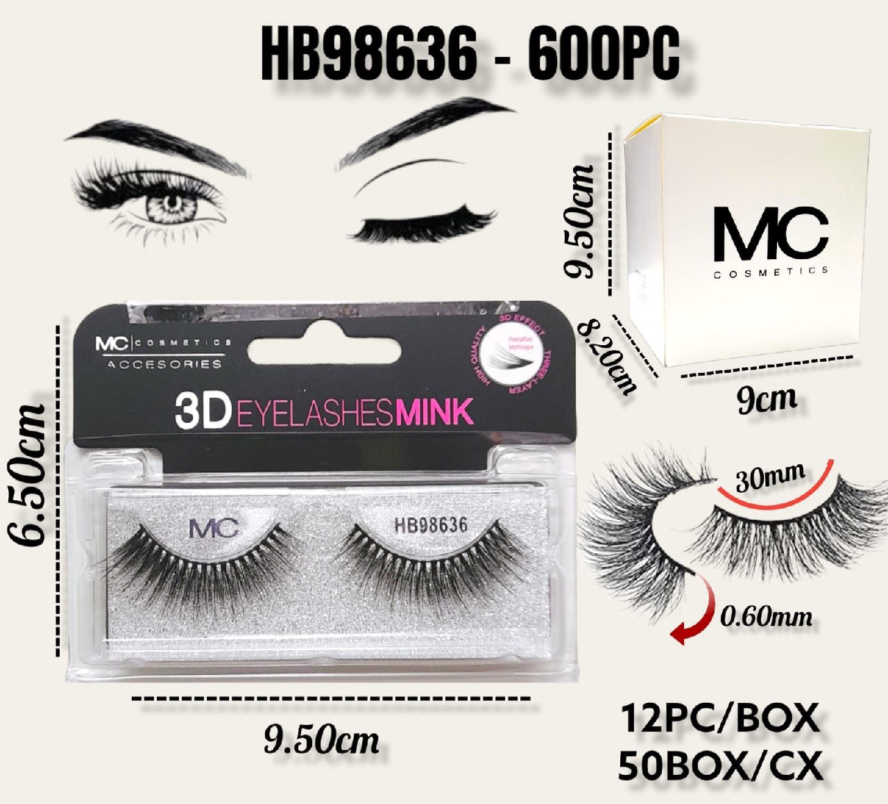 Pestañas Postizas 3D - Vista 2