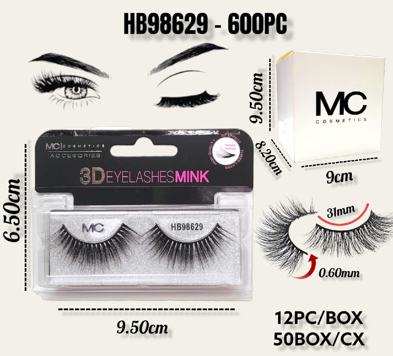 Pestañas Postizas 3D - Vista 4