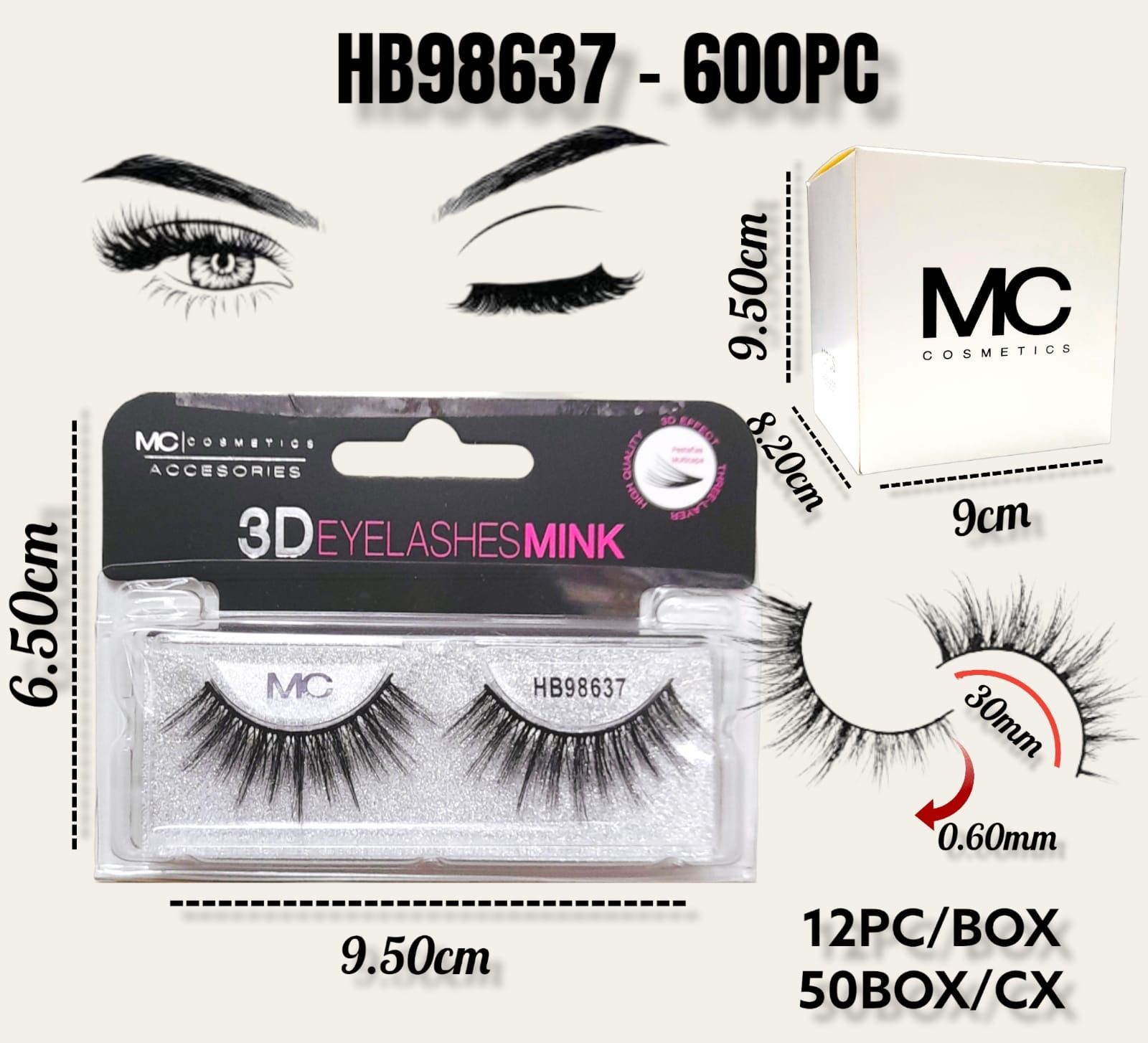 Pestañas Postizas 3D