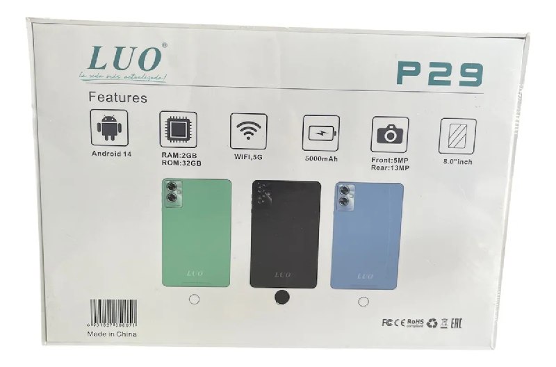 Tablet Luo P29 - Vista 2